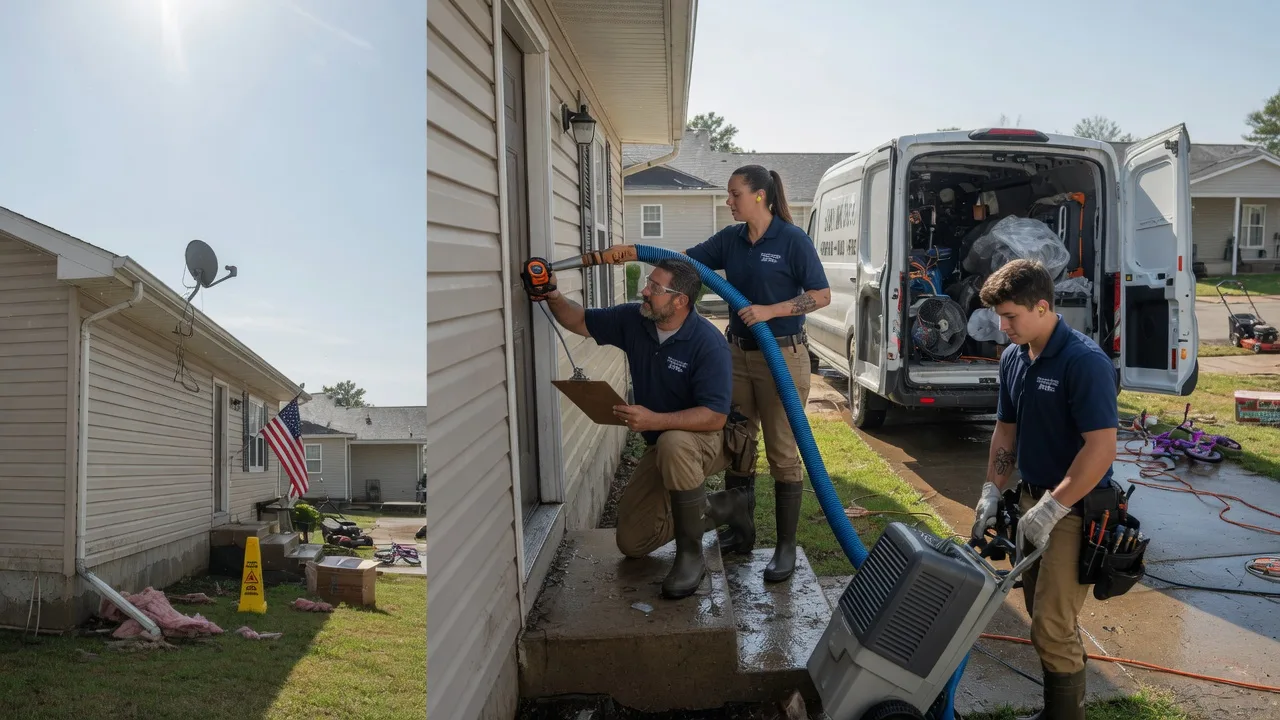 Ceiling Water Damage Restoration in Tipton, KS near me